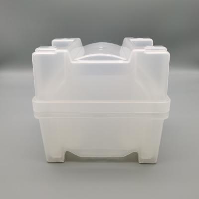 6 Inch 150mm Wafer Shipping Box PP Base Lid Cassette Set Transparent Color With High Compatibility