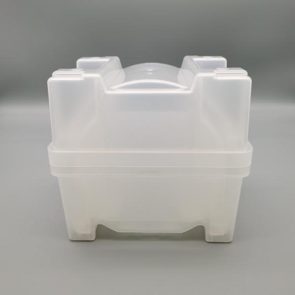 6 Inch 150mm Wafer Shipping Box PP Base Lid Cassette Set Transparent Color With High Compatibility