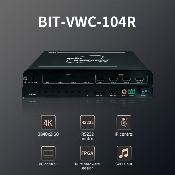 Высокая надежность 4K многомонитор HDMI 2.0 входный интерфейс для работы с несколькими рабочими столами