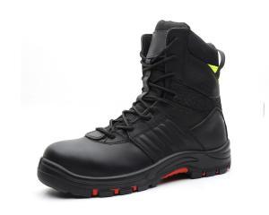 Anti Puncture Firefighter Safety Boots Unisex Fireproof Steel Toe Work Boots