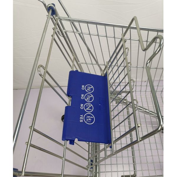 корзина супермаркета вагонетки покупок металла покрытия порошка цинка 125L