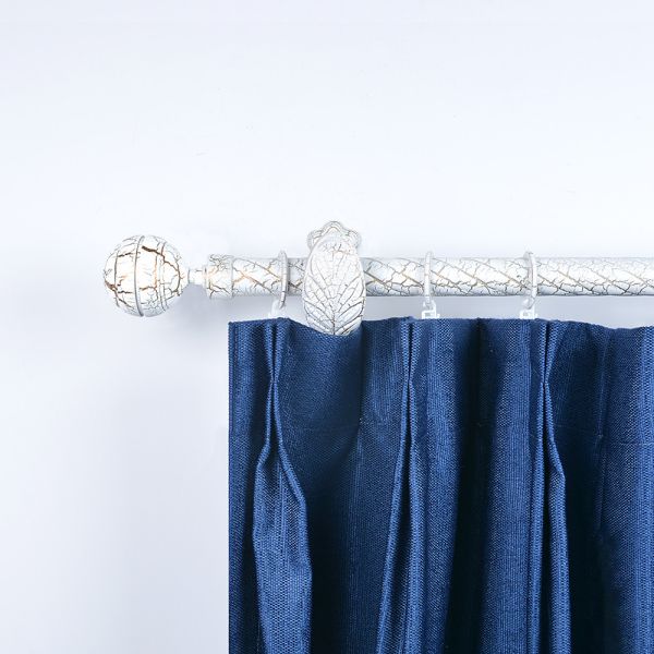 28MM Ball Curtain Rod Finials White Gold Crack Color Curtain Rod Set