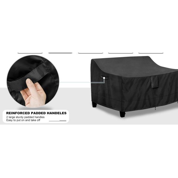 Outdoor Liners Outdoor Waterproof Patio Loveseat Couch Cover - UV Resistant Patio Sofa Furniture Covers Weatherproof