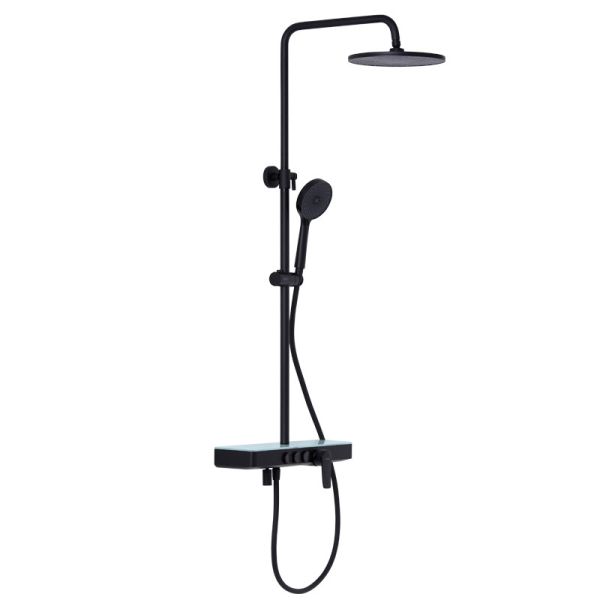 Голова дождя 10 дюймов с давлением Handheld брызг штейновым черным высоким