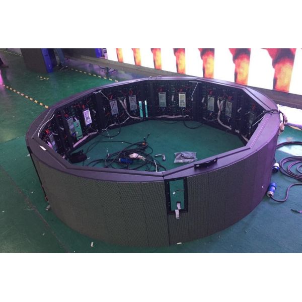 P2.5 SMD1616 Full Color Indoor LED Video Wall , Led Circle Display System