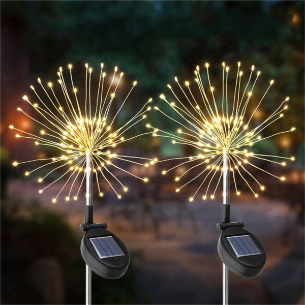 69cm Stainelss Steel Solar Firework Light RoHS Solar Tree Lights Outdoor