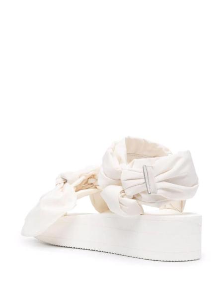 size 35-40 22.5cm 26cm Thick Rubber Sole Sandals With Decorative Big Bow
