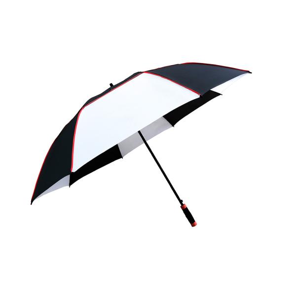 190T Nylon Double Layers Windproof Golf Umbrella 59 Inch Large Arc