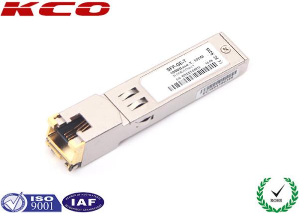 Single Fiber SFP Copper Gigabit Transceiver Module Rj45 1000BASE-T For CAT6 CAT7