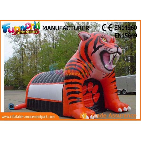 Тоннель шлема футбола гигантского раздувного талисмана тигра раздувной для событ