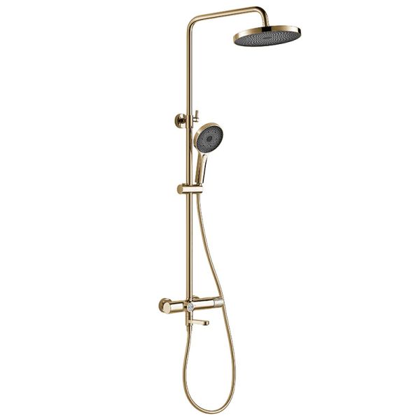 Установленный стеной ливень Bathroom золота установил функцию 3 d 406.4mm