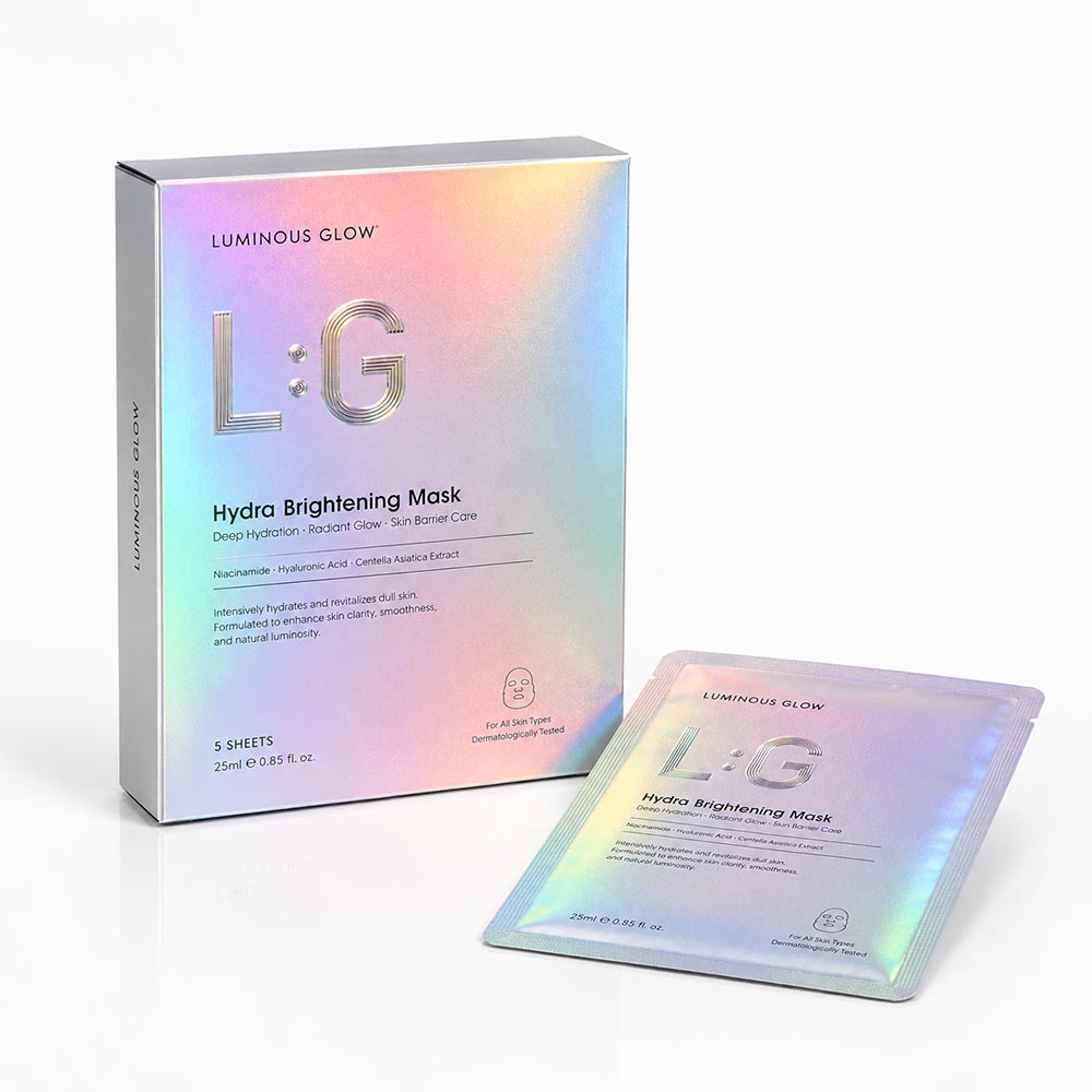 Reflective Holographic Silver Card Paper Packaging Carton Box Mask Sets