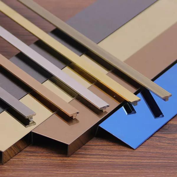 superfície Bullnose da linha fina da guarnição da borda da beira do metal de aço inoxidável de 10mm