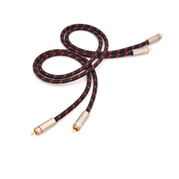 На открытом воздухе кабель RCA Toslink диктора ТВ с соединителем 24K покрытым золотом