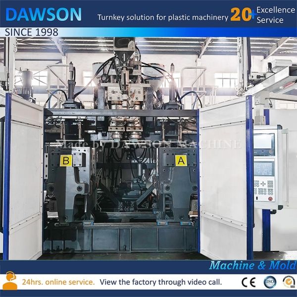 CE Certified DSB90II Double Station Blow Molding Machine Jerry Can Making Machine for 5L HDPE Chemical Bottles
