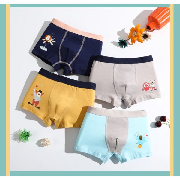 Печать мультфильма нижнего белья детей нижнего белья хлопка Breathable детей 120CM проложенная