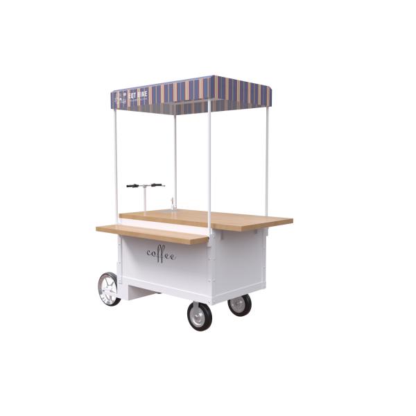 Rear Wheel 23km/H 1000W Climbing 25° Coffee Bike Cart