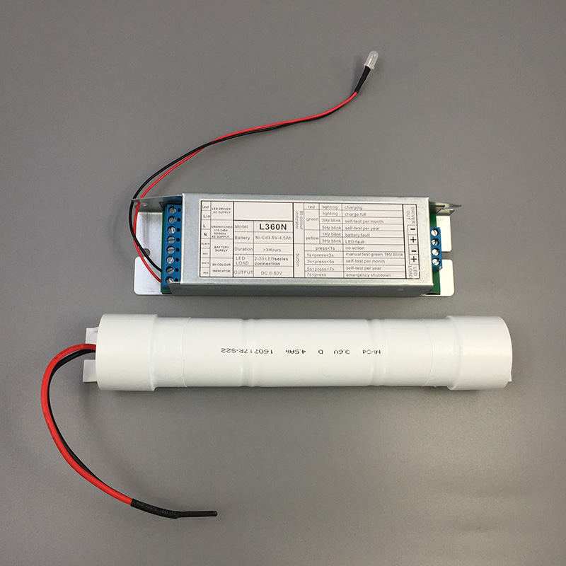 4-5W Output Emergency Conversion Kit with 7.2V Li-ion Battery and More than 3 Hours Duration