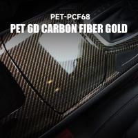 PET-PCF68 PET 6D Film de protection de peinture en fibre de carbone en fibre d'or