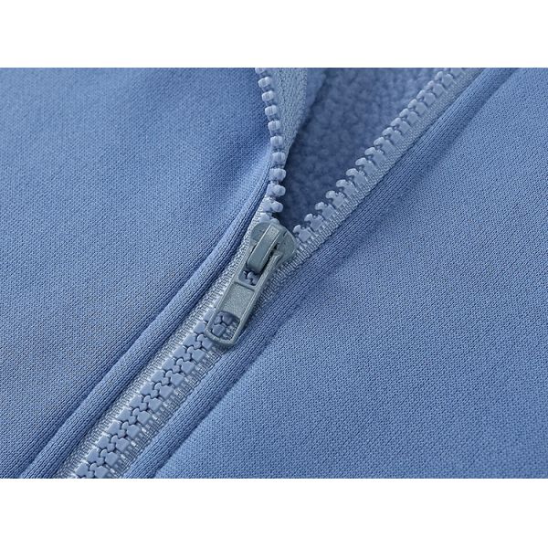 350g Cashmere Full Zipper Hooded Sweater Sports Casual Thickened Fitness Running
