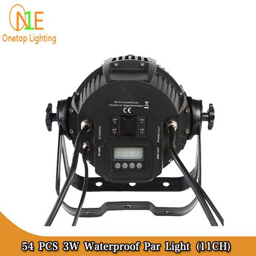 DJ Light Factory 54pcs 3W waterproof par light rgbw stage light