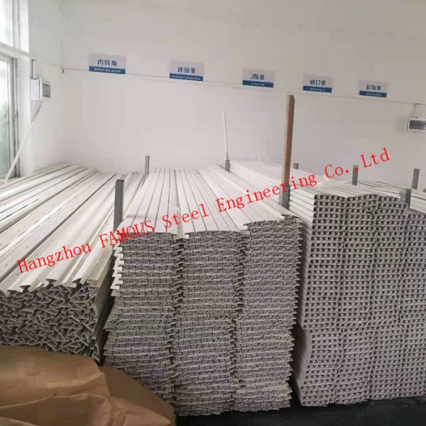 Customized Colored UV Resistance Fireproof PVC Waterproof cladding vinyl siding panel hanging board accessories