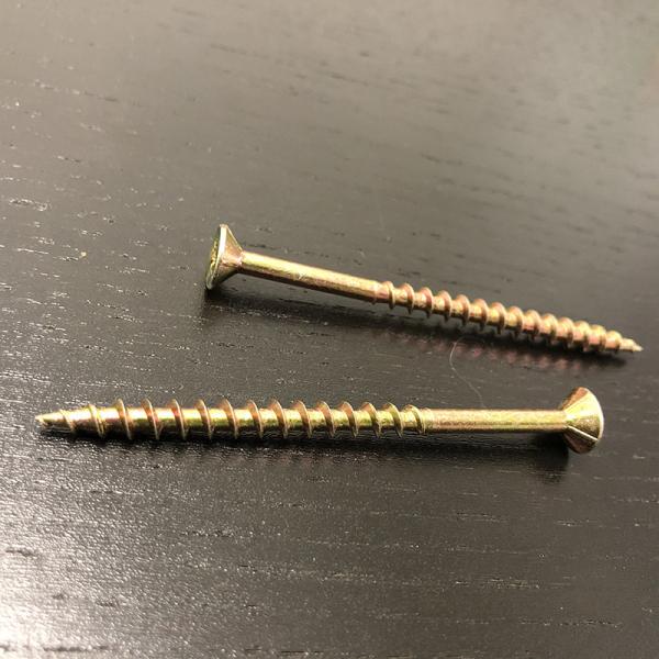 DIN7505 Zinc Plated Wood Deck Screws Countersunk Head Steel M4.0 x 75MM