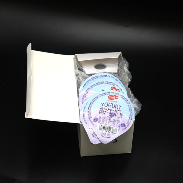 ODM MOPP Splitting Yogurt Foil Lids Die Cut PET Cup Eye Catching Printing