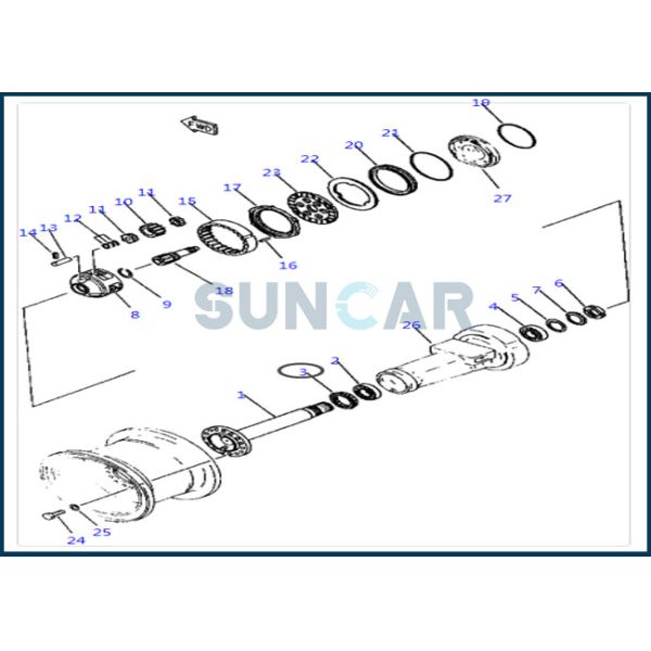 BQ2520 419-22-12460 Cassette Wheel Oil Seal For KOMATSU WA300-1