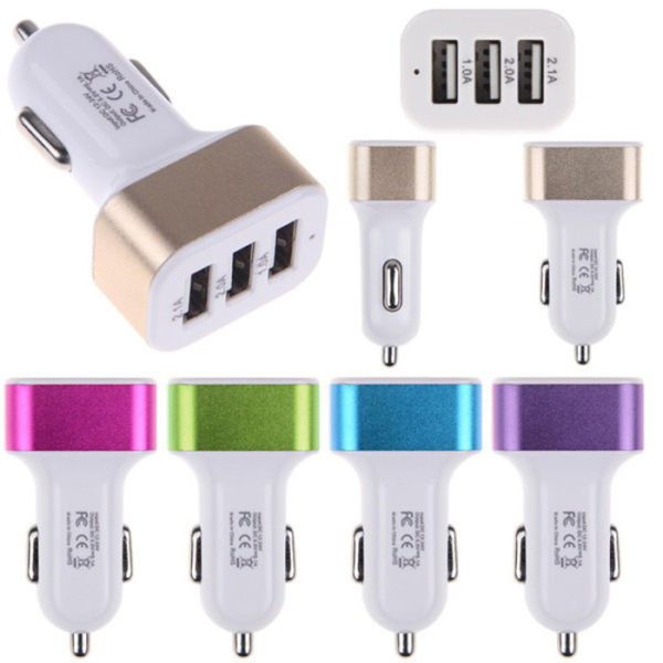 Data Transfer USB Car Charger / Mobile Phone Charger Prevent Short Circuit