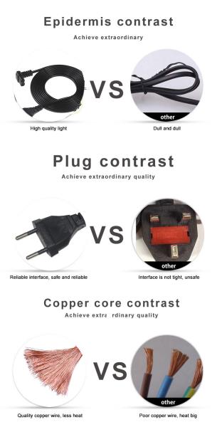 2.5A EU Schuko to C7 Power Cord 1.8M PVC Industrial Cable