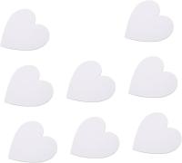 100% Pure Cotton Painting Canvas Panel Heart Shape 15cm Diameter Canvas Art Boards