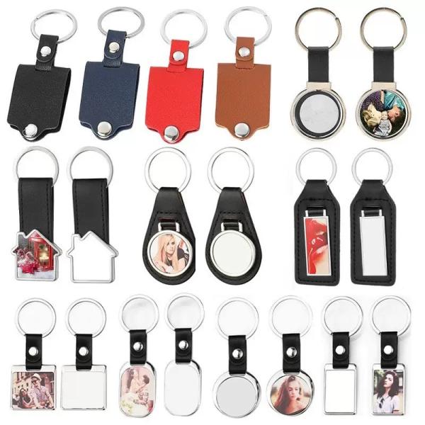 Des porte-clés personnalisés Des cadeaux de promotion Des porte-clés en blanc Des porte-clés en cuir Des porte-clés en métal sublimé