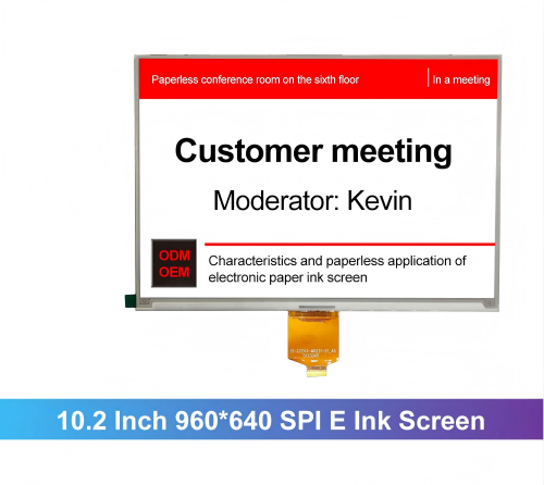 10.2 Inch Electronic Paper Display 640×960 Black / White / Red 3 Color E Ink Screen