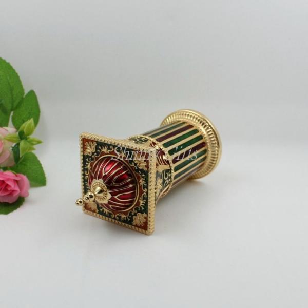 Shinny Gifts Chinese Handmade Vintage Style Lovely Egg Shape Automatic Toothpick Holder