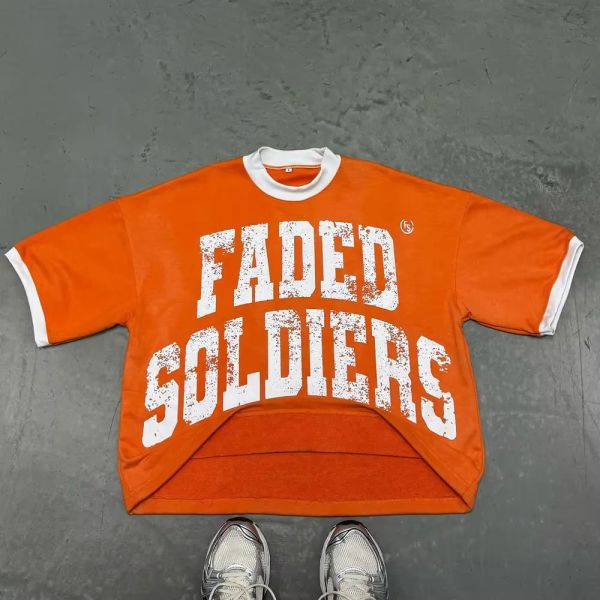 Custom Distressed Rips Logo 100% Cotton High Quality Vintage Acid Wash Tees Faded Oversized Cropped Top Boxy Fit T Shirt for Men