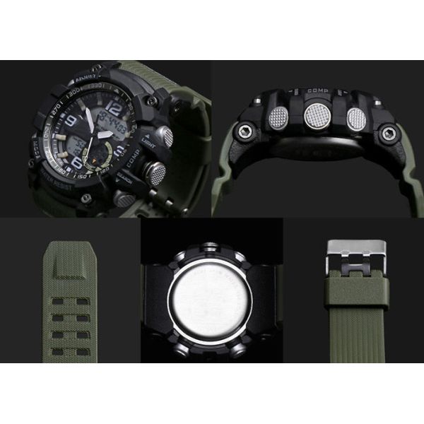 Multifunction Plastic Sports Watch Plastic Case Electronic Digital Led Display