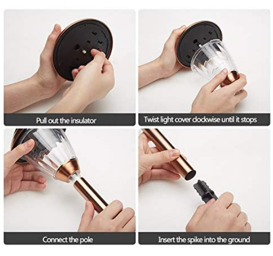 Wireless 600mAh 8 Lumens Waterproof LED Solar Garden Lights