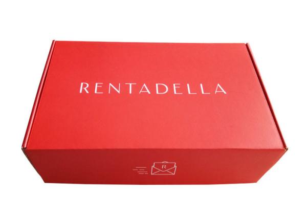 Luxury Red  Paper Gift Box , Corrugated Packaging Box For Hats / Decoration Packing