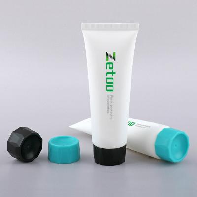 White Hand Cream Tube Packaging 30mm Diameter Refillable Cream Tubes Customized