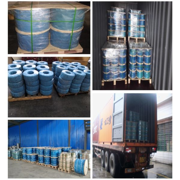 Cuerdas de alambre de acero galvanizado de 4 mm-50 mm 6x37 + FC / IWRC para puente de suspensión