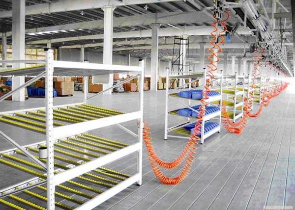 Entreposez les supports en acier industriels de stockage, le support 1000kg/Pallet de palette d'écoulement par gravité