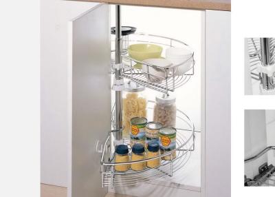2 Layers Kitchen Pull Out Basket Storage Iron Steel Suspension Basket
