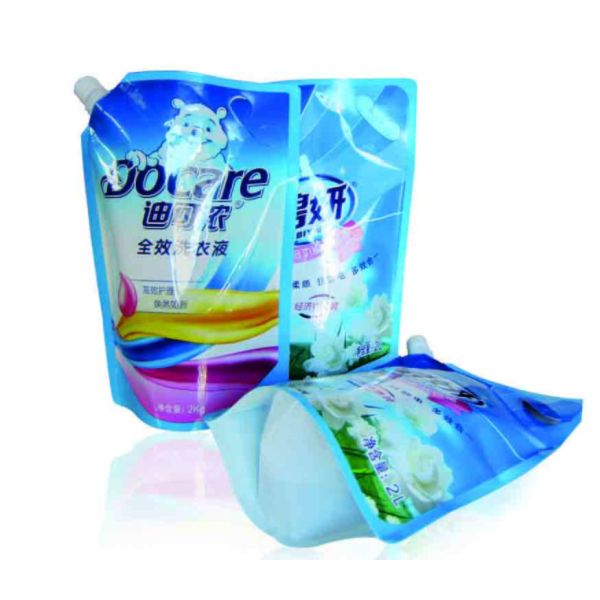 plastic stand up spout pouch 500ml , plastic liquid stand up pouch with spout