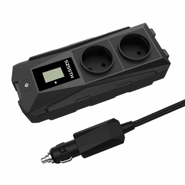 Portable and User-Friendly 12V Car Inverter 300W Output Frequency 50Hz 0.4kg for Easy Transport and Power