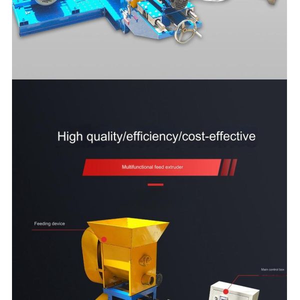 Food Machinery Pet Processing Pet Food Extruder Fish Chicken Duck Feed Pellet Machine