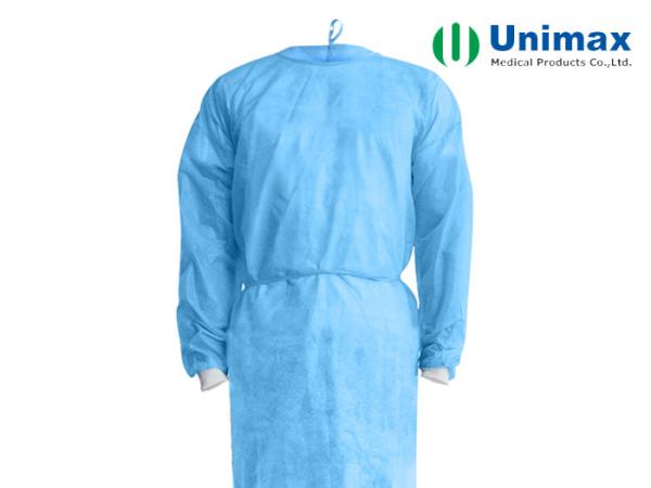 Vestidos cirúrgicos descartáveis médicos de Unimax PP SMS