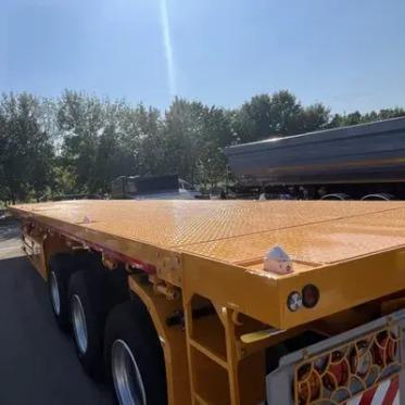 Timber Coil And Steel Container Haulage Side Column Flatbed Semi Trailer