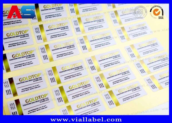 10 ml Etiqueta do frasco Ouro Bottle Top Impressão de Água Efeito de folha de ouro Adesivo forte e à prova d' água