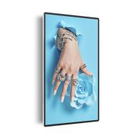 Brilho fixado na parede AC240V VGA do tela táctil 500 do OEM RK3399 do Signage de Digitas